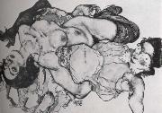 Egon Schiele, Two girls lying entwined